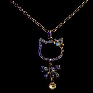 Hello Kitty Rhinestone Necklace 26-28”